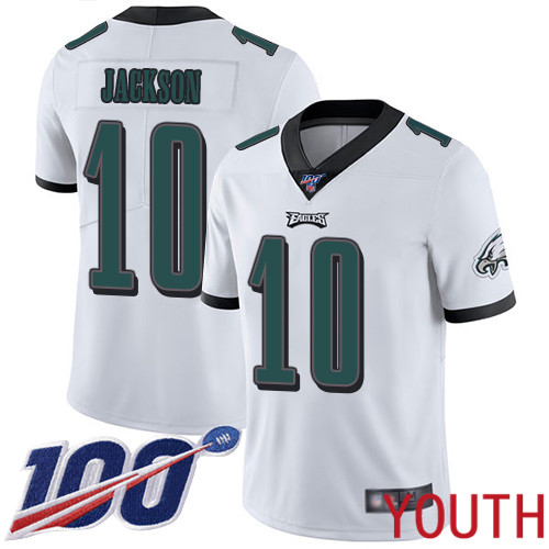 Youth Philadelphia Eagles 10 DeSean Jackson White Vapor Untouchable NFL Jersey Limited Player Season